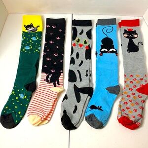 Women’s Knee High Cat Socks